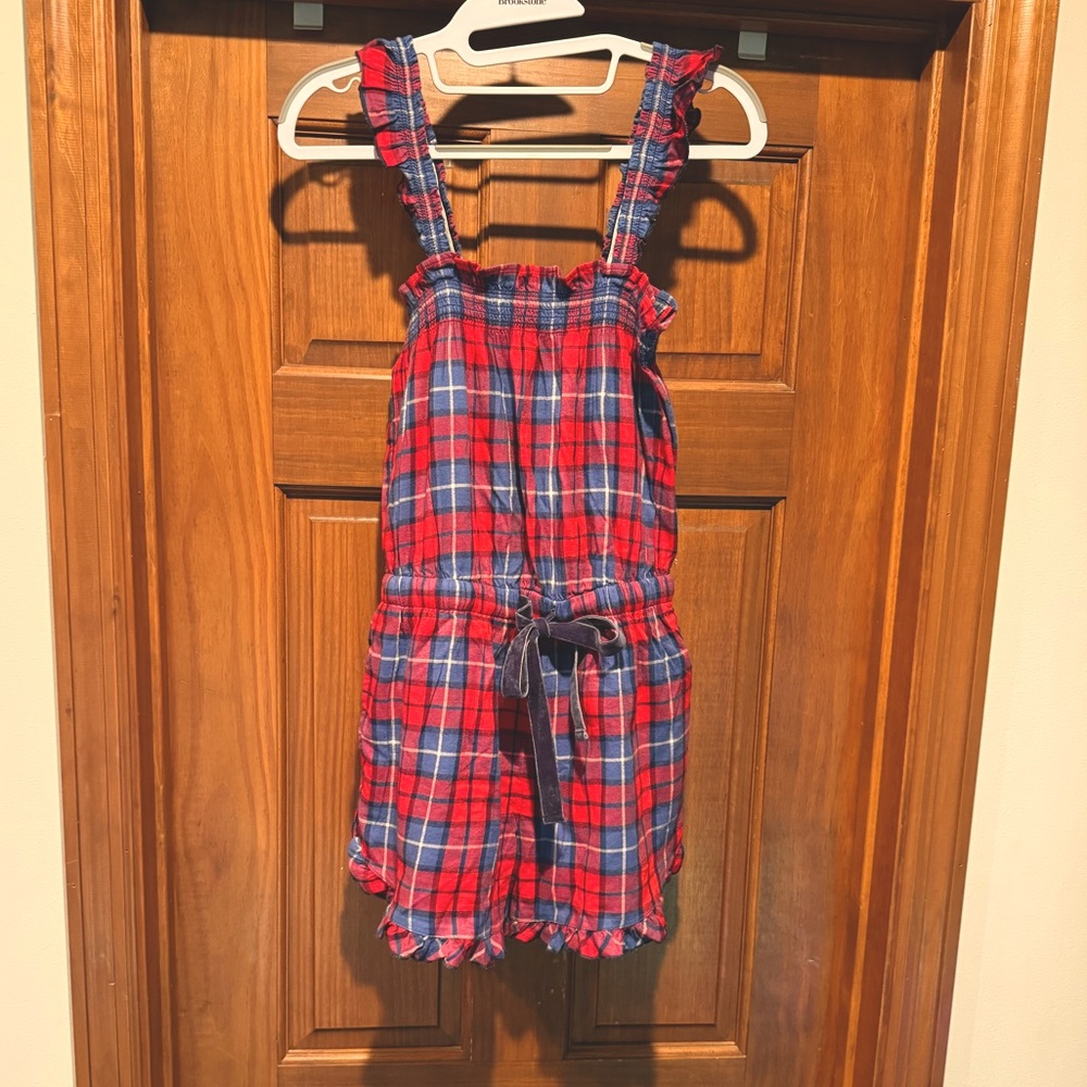 Aerie Playful Plaid Shortie Sleep Romper